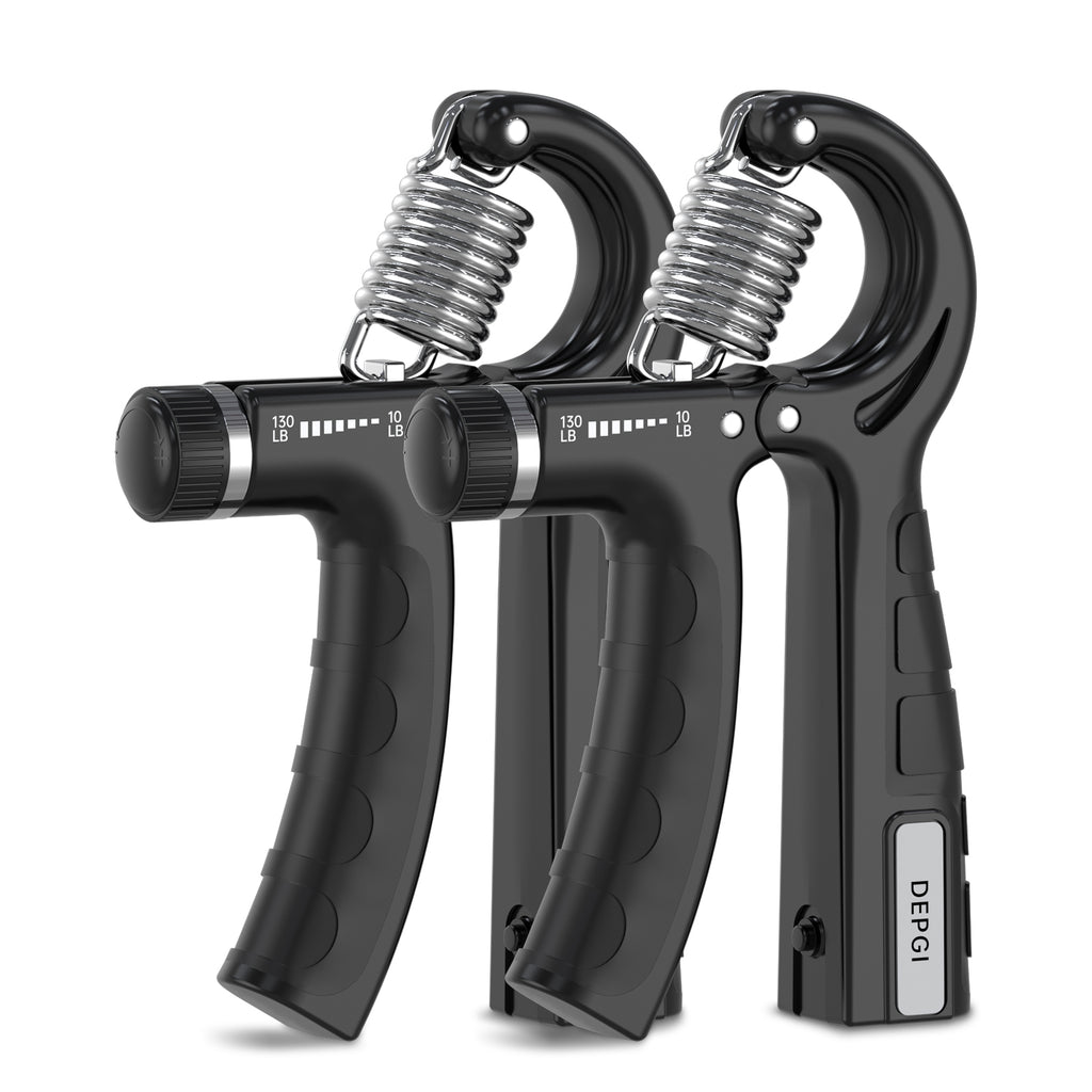 DEPGI Smart Grip Strength Trainer with App, Digital Hand Gripper with 10-130LB Resistance for Muscle Building & Injury Recovery（2 Pack)