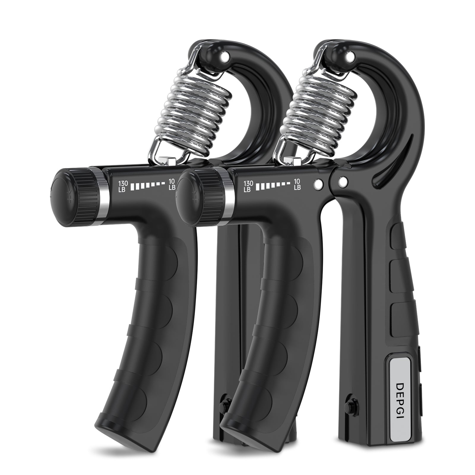 DEPGI Smart Grip Strength Trainer with App, Digital Hand Gripper with 10-130LB Resistance for Muscle Building & Injury Recovery（2 Pack)