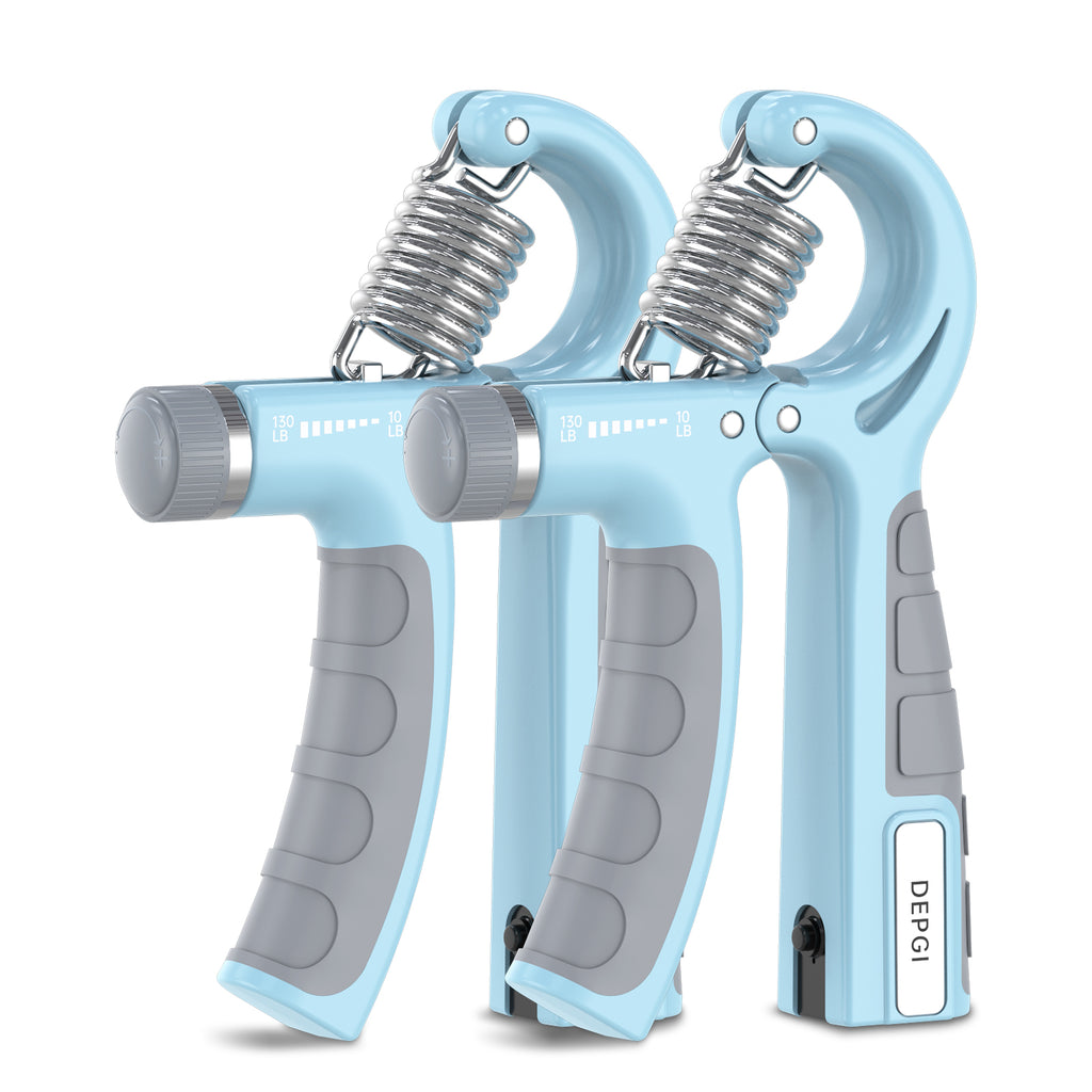 DEPGI Smart Grip Strength Trainer with App, Digital Hand Gripper with 10-130LB Resistance for Muscle Building & Injury Recovery（2 Pack)