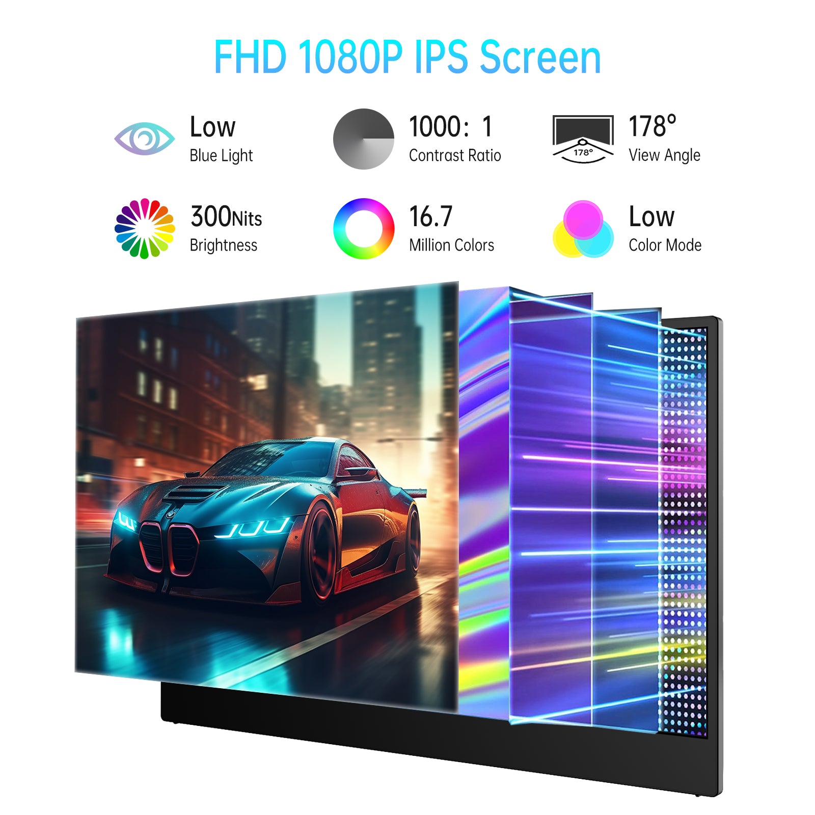 DEPGI 14" Triple Laptop Screen Extender, Freestanding Laptop Screen Extender, 3x14 FHD IPS Extended Monitor Versatile Dual &amp; Triple Screen Modes for All 13-17" Laptops (Mac/Windows/M1-M3 Compatible)